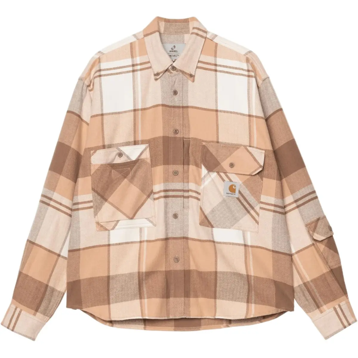 Carhartt Wip X Invincible Logo Patch Checked Work Shirt
