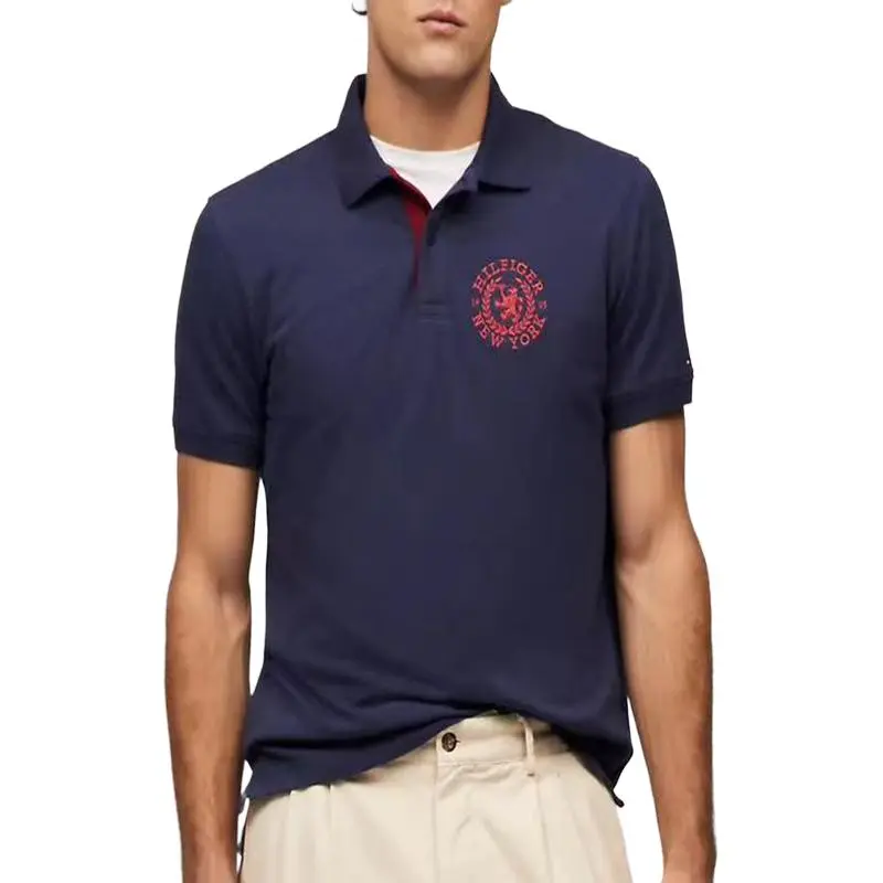 Tommy Hilfiger Polo Shirt Men's Navy Blue