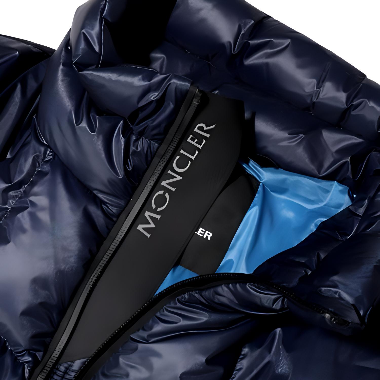 Мужская куртка Moncler Grenoble Canmore (темно-синяя) — фото 2