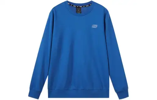 Skechers Colorful Sweatshirt Unisex Classical Style Blue