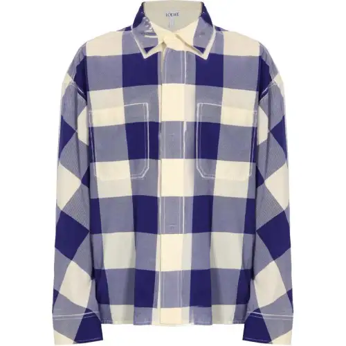 LOEWE Checked Long-Sleeved Shirt