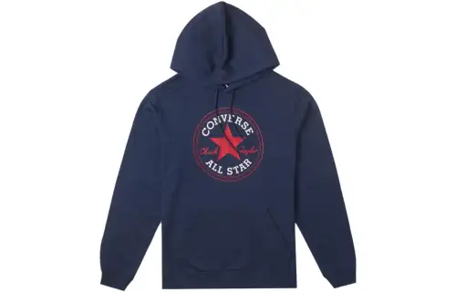 Converse Sweatshirts Men's Blue Hooded Moderate Other