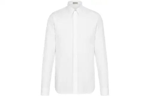 DIOR Shirts Men's White Lapel Moderate Other