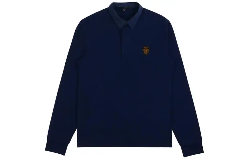 GUCCI SS23 Polo Shirt Men's Marine Blue