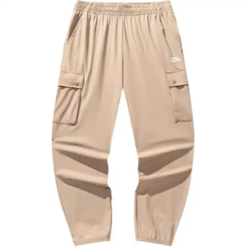 Anta Life Collection Knitted Sweatpants Men's Light Beige Gray