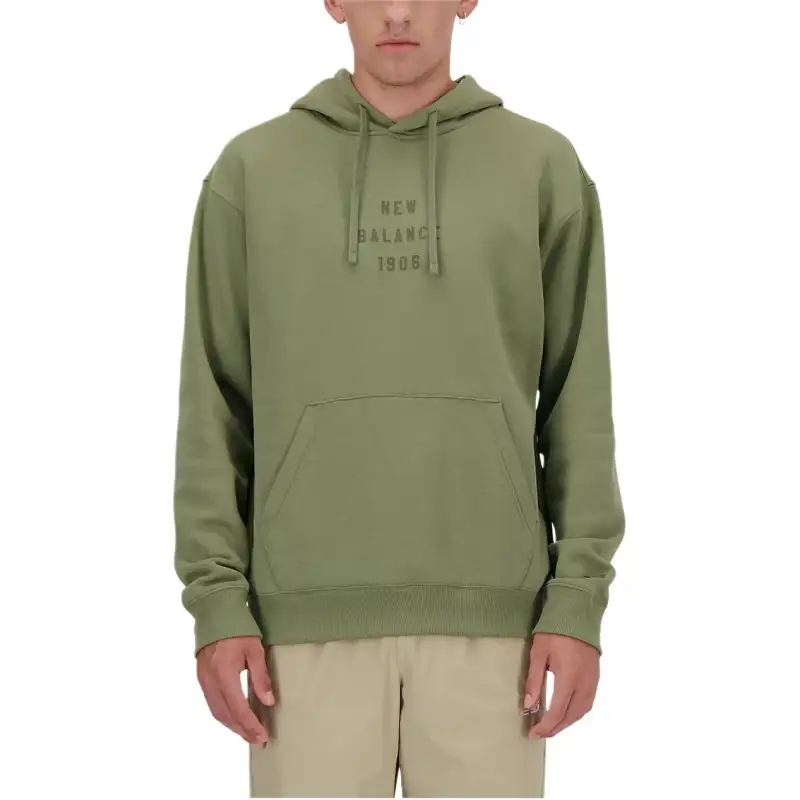 New Balance Graphic Iconic Collegiate Graphic Hoodie Sweatshirt Men's Dark Color Peridots