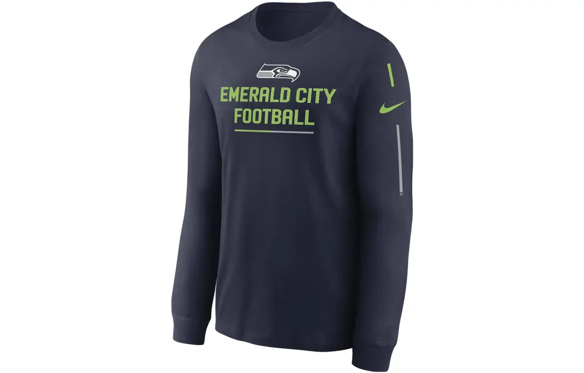 Nike Sweatshirts Men's Navy Blue Crew Neck Moderate Regular