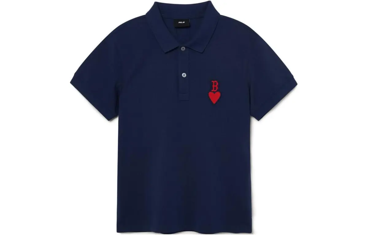 MLB Boston Red Sox Polo Shirts Men's Blue Polo Collar Moderate Other