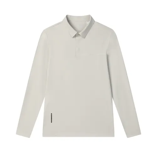 FILA WHITE Polo Shirt Men's Elegant Gray