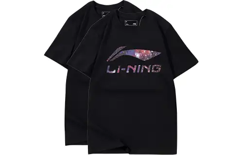 Li Ning T Shirt Unisex 2 Pack Black