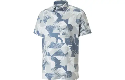 PUMA MATTR Geo Golf Polo Shirt Men Polo Shirt Men's Blue