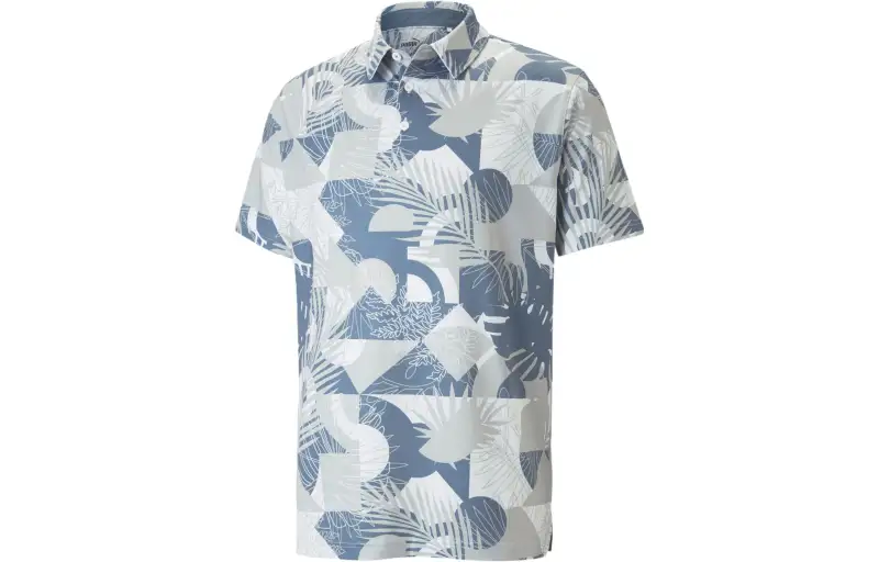 PUMA MATTR Geo Golf Polo Shirt Men Polo Shirt Men's Blue