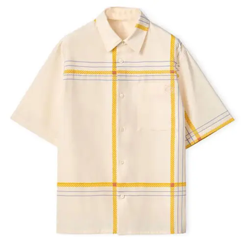 LOEWE Short Sleeve Check Shirt