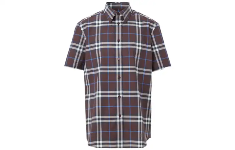 Burberry Shirt Men's Dark Chestnut