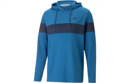 PUMA Sweatshirts Men's Blue Black Hooded Moderate Other