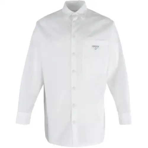 PRADA Shirts Men's White Moderate