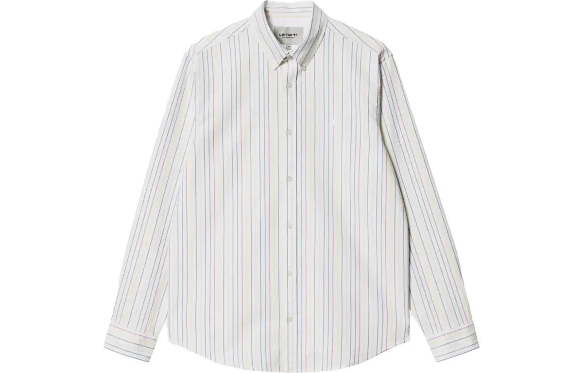 Carhartt WIP Shirts Men's White Lapel Moderate Other