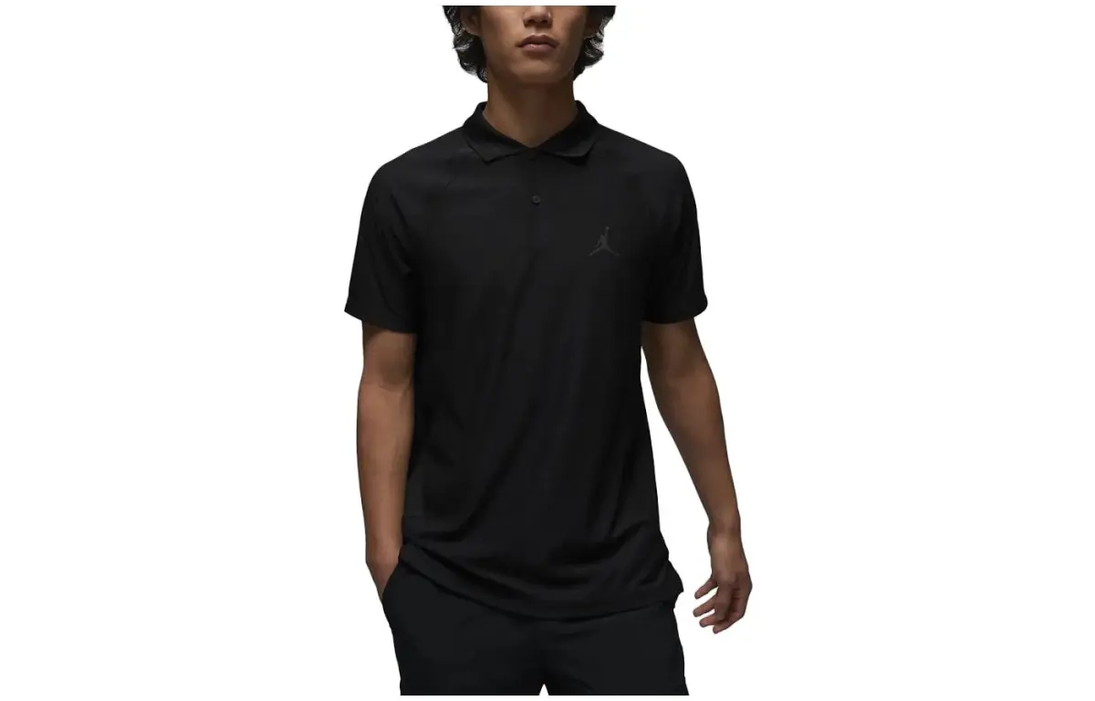 Jordan Polo Shirts Men's Black Moderate