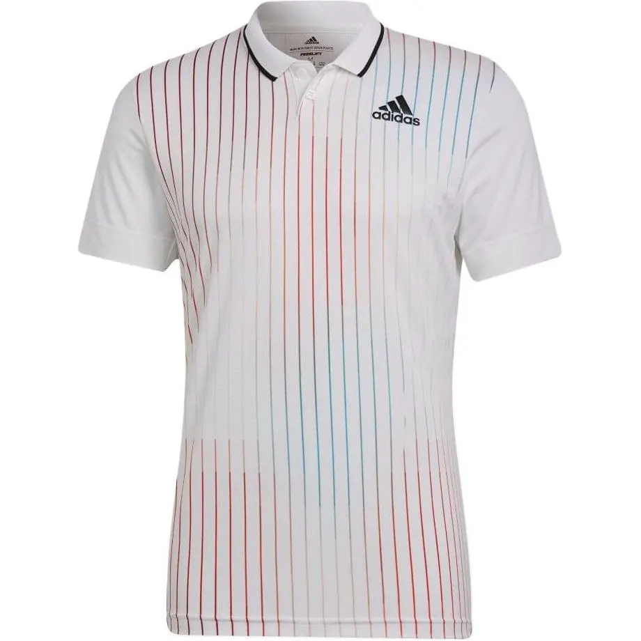 Adidas Polo Shirts Men's White Polo Collar Moderate Straight Fit