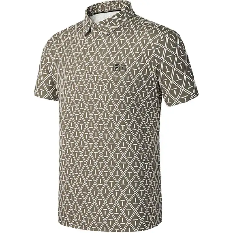FILA Golf Polo Shirt Men's All Over Print