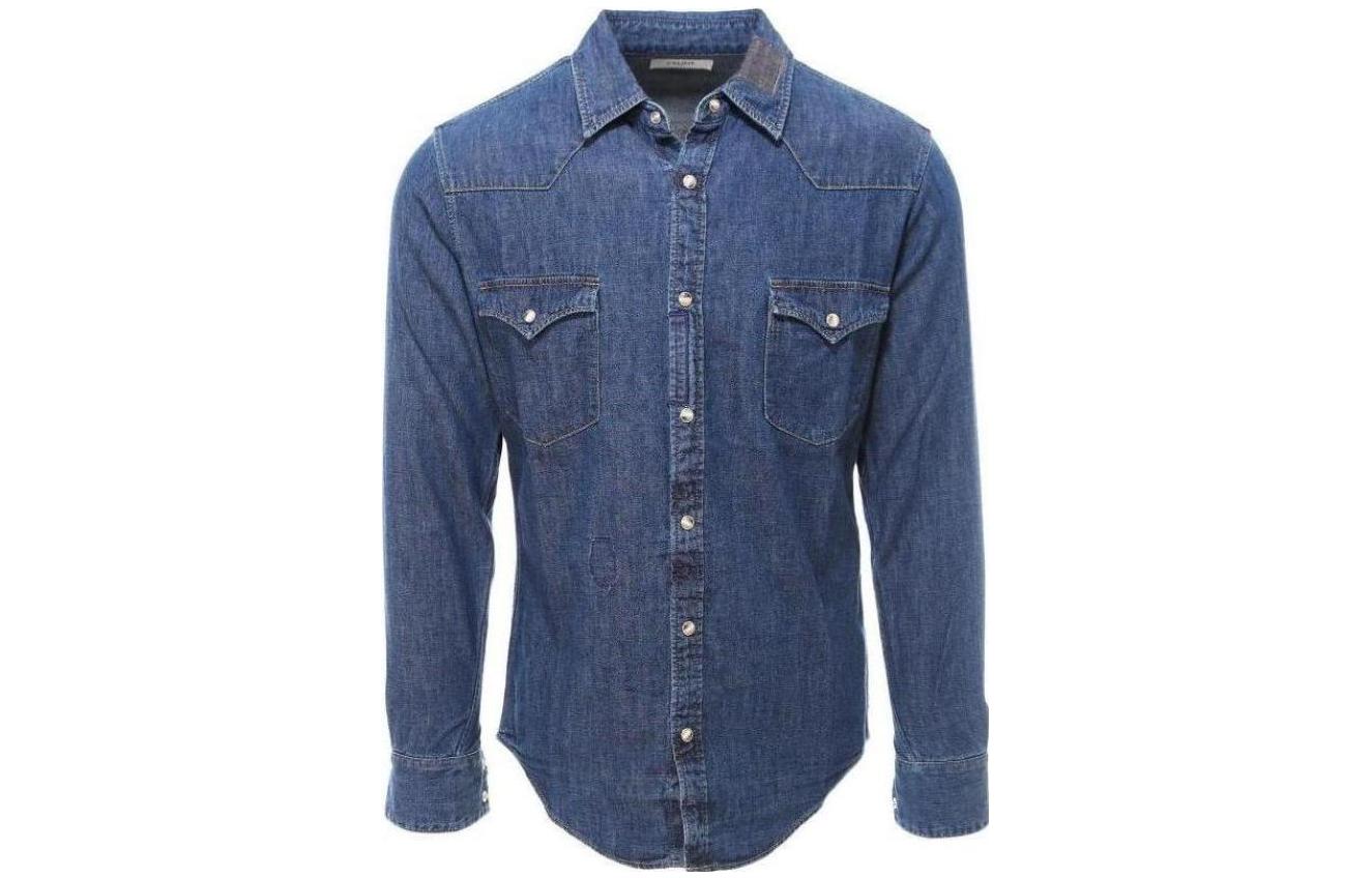 CELINE Shirts Men's Blue Moderate Other