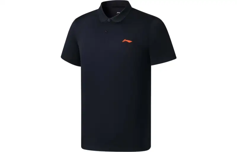 Li Ning Fitness Series Polo Shirt Men's Black
