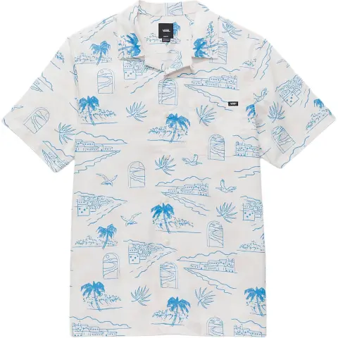 Vans Davista Shirts Men's White Lapel Moderate Other