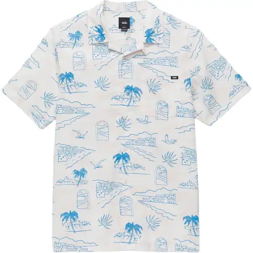 Vans Davista Shirts Men's White Lapel Moderate Other