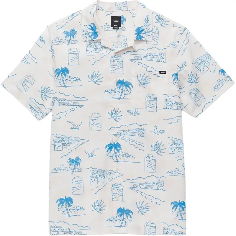 Vans Davista Shirts Men's White Lapel Moderate Other