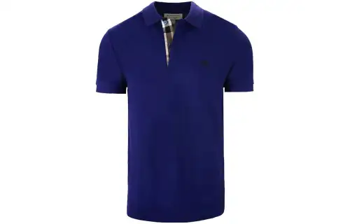 Burberry Oxford Logo Embroidered Polo Shirt
