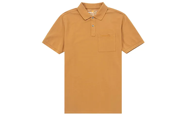 Timberland Polo Shirts Men's Wheat Polo Collar Moderate Straight Fit