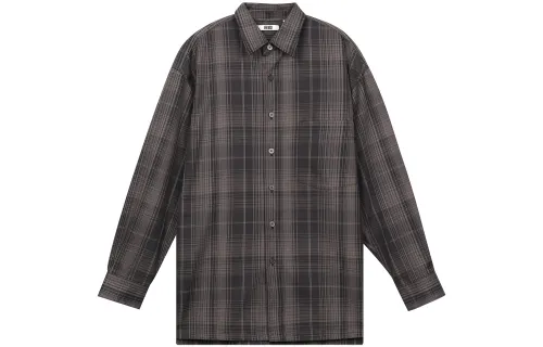 UNIQLO Shirts Men's Dark Gray Lapel Moderate Other