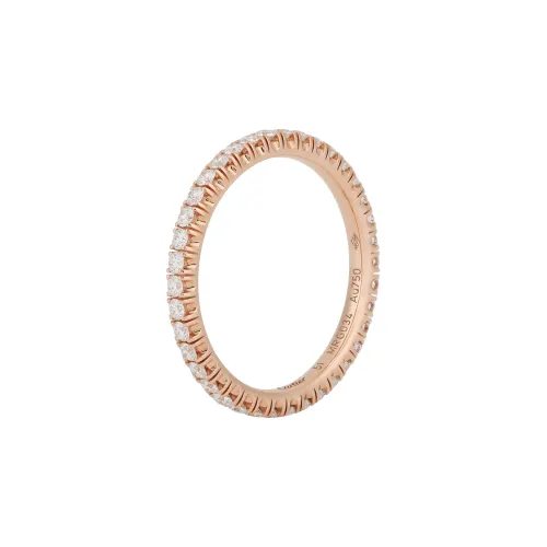 CARTIER Etincelle De Cartier Collection 18K Gold Diamond Rings Unisex Rose Gold