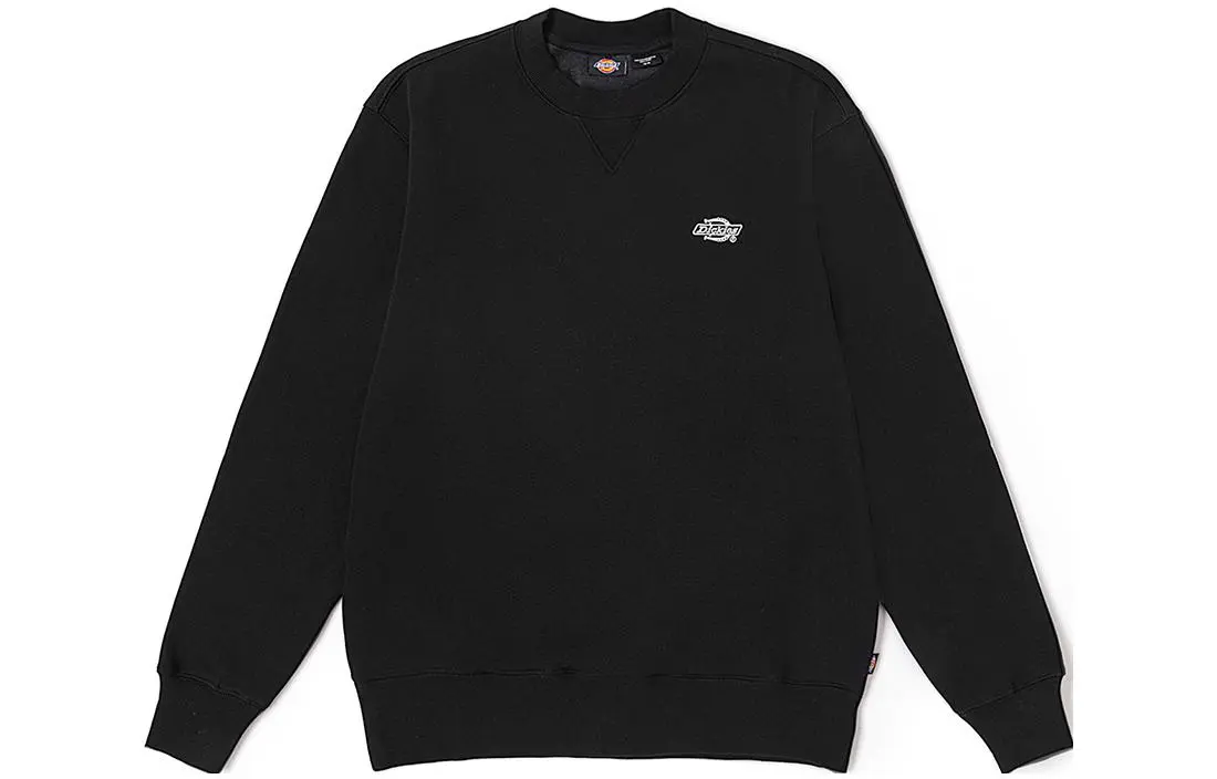 Dickies Embroidery Logo Fleece Lined Crew Neck Pullover Long Sleeved Sweatshirt Unisex