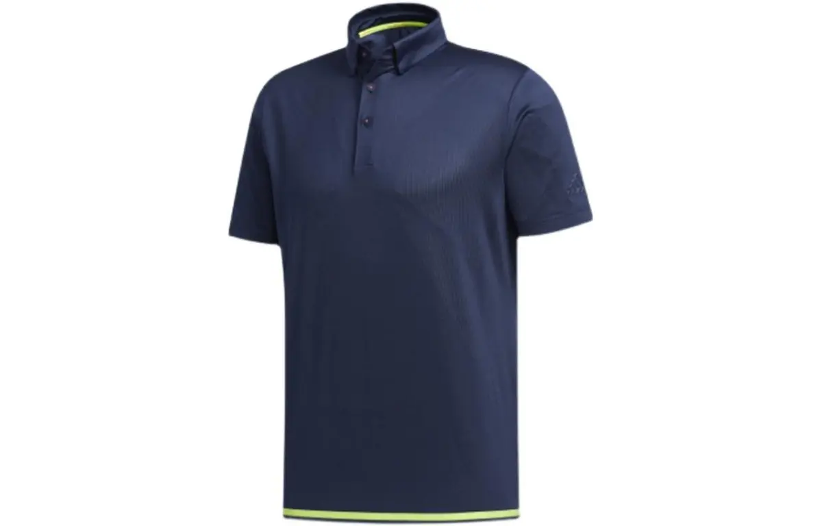 Adidas Polo Shirts Men's Blue Polo Collar Moderate Straight Fit