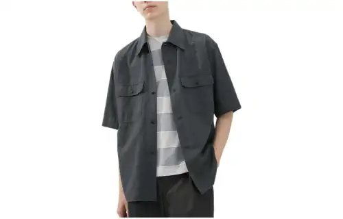 UNIQLO Shirt Unisex Asphalt Gray