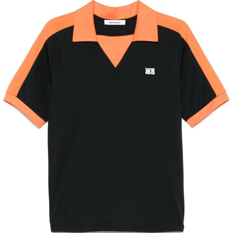 Рубашка-поло WALES WALES BONNER SS25 LogoPolo (черная)