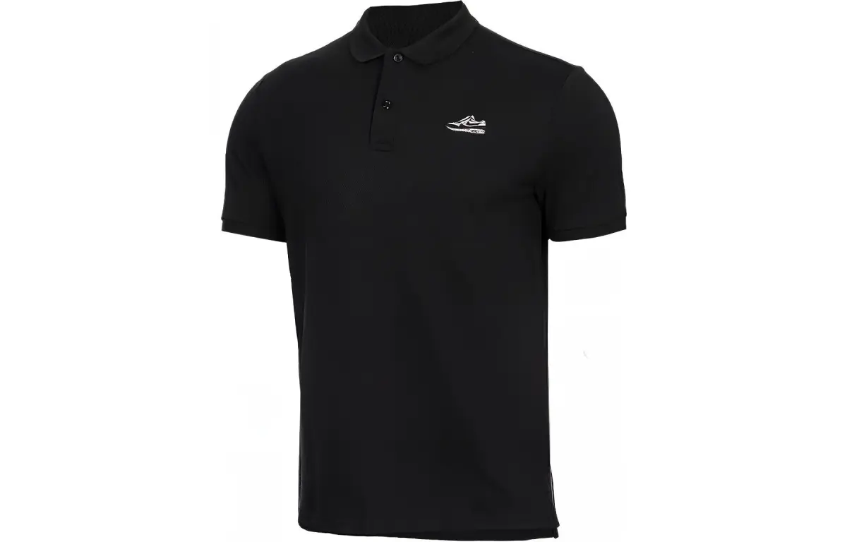 Nike Polo Shirts Men's Black Polo Collar Moderate Straight Fit
