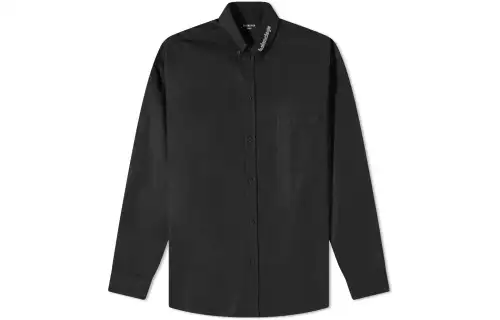 Balenciaga Shirts Men's Black Moderate