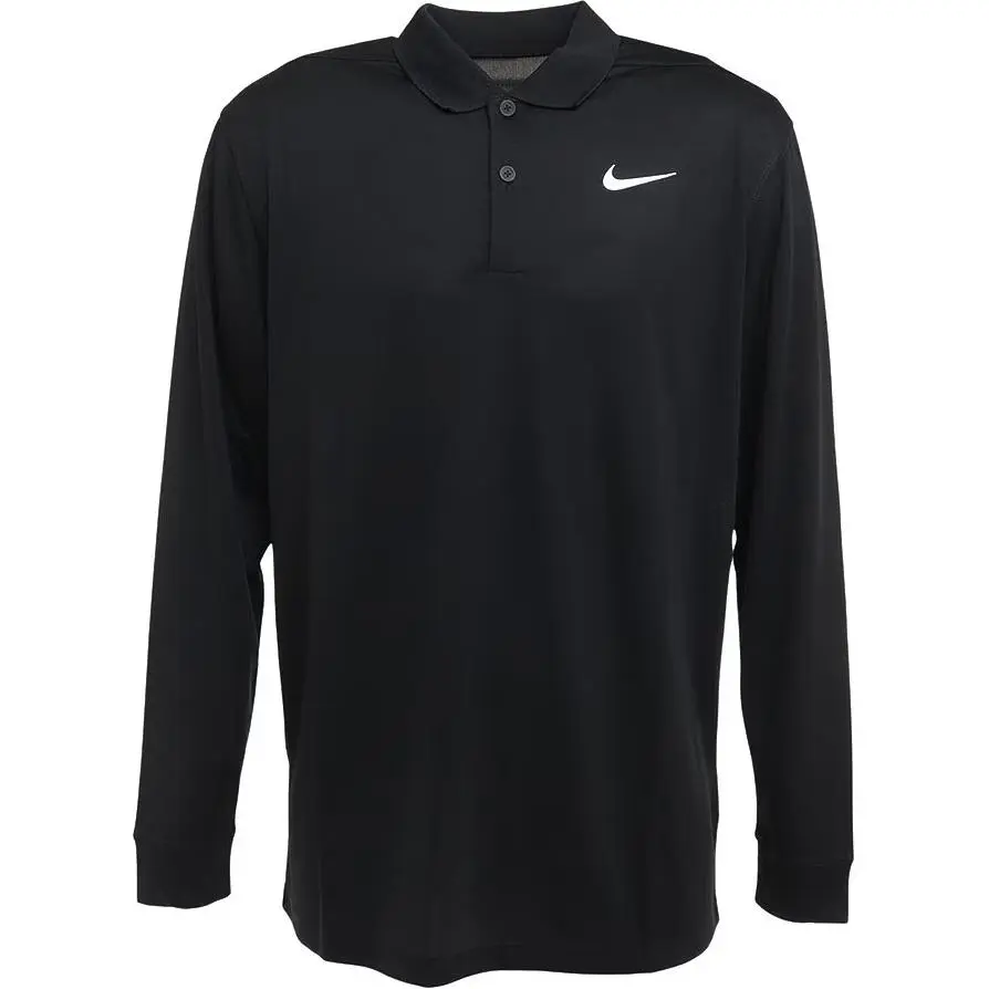 Nike Polo Shirts Men's Black Polo Collar Moderate Other
