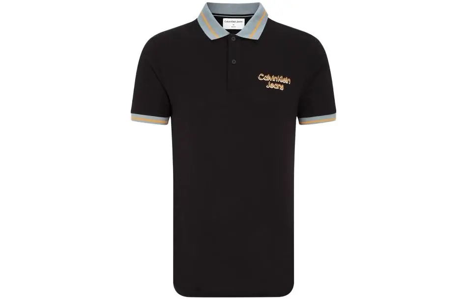 CALVIN KLEIN Polo Shirt Men's Black