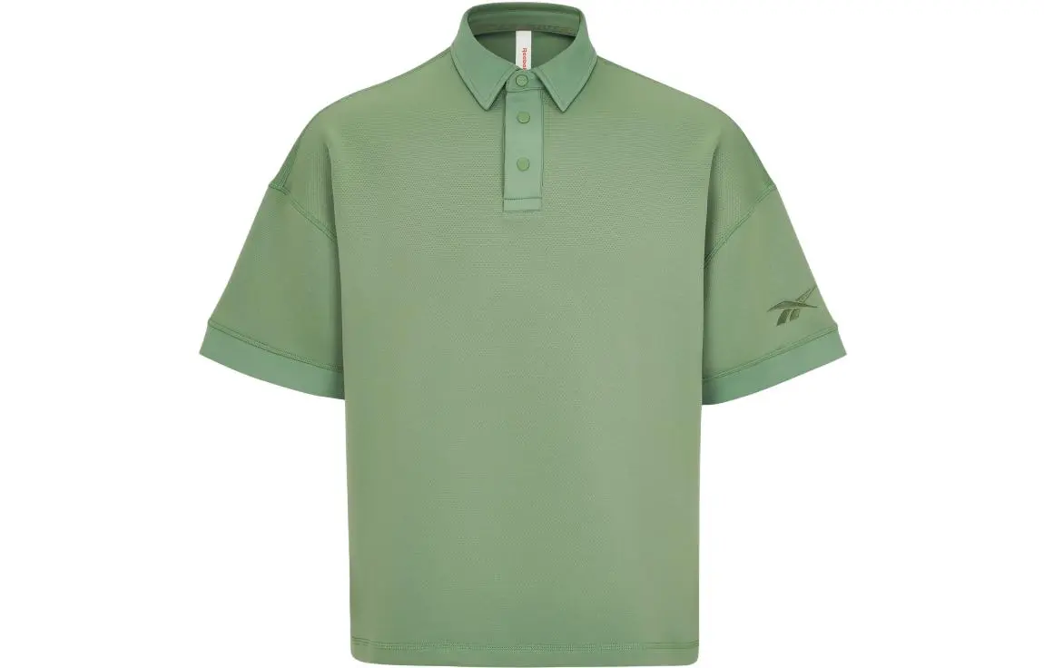 Reebok Polo Shirts Unisex Green Moderate Straight Fit