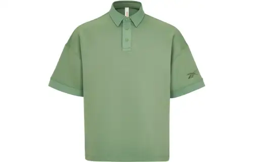 Reebok Polo Shirts Unisex Green Moderate Straight Fit