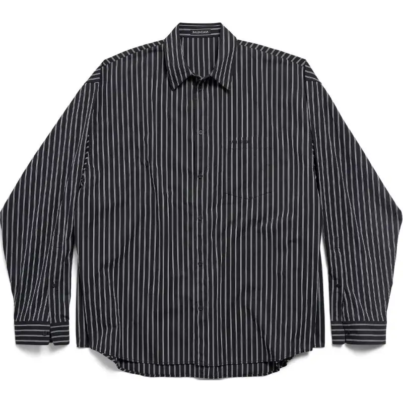Balenciaga Pinstriped Flatground Shirt