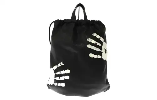 Maison Margiela Leather Backpack Unisex Black