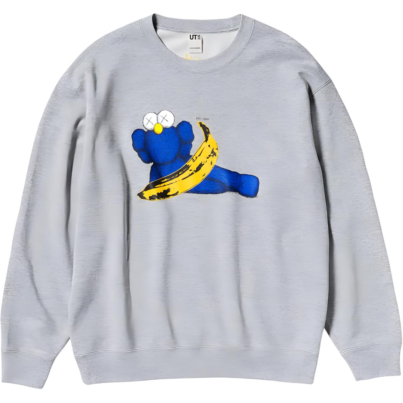 Свитшот UNIQLO KAWS x WARHOL (серый)