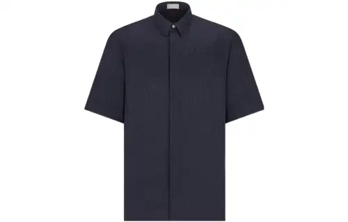 DIOR Quarterly New Products Shirts Men's Black Lapel Moderate Other
