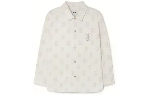 MLB Denim comfortable cream shirt for men and women