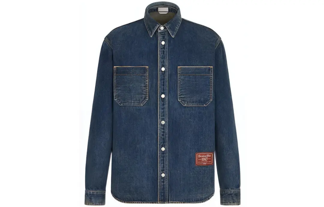 DIOR FW22 Shirt Men's Denim Blue