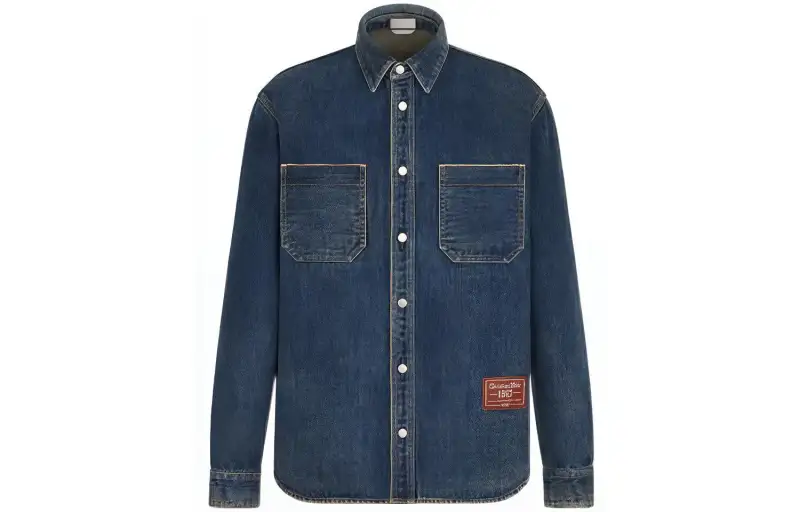 DIOR FW22 Shirt Men's Denim Blue